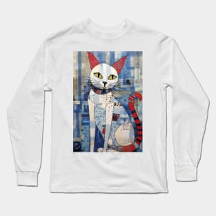 Abstract Cat 9 Long Sleeve T-Shirt